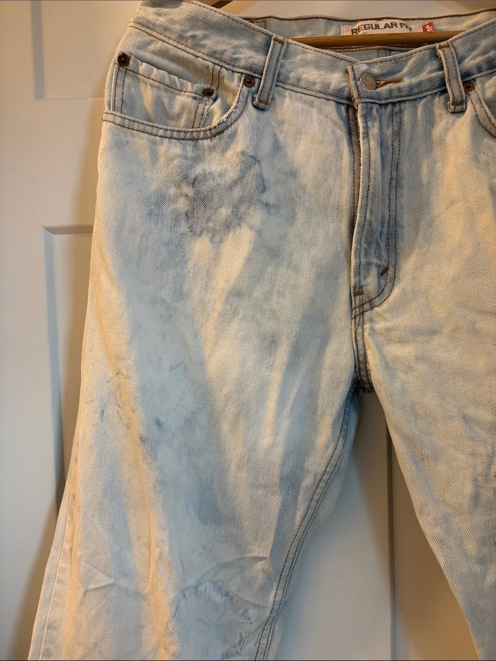 100% cotton acid washed Levi's